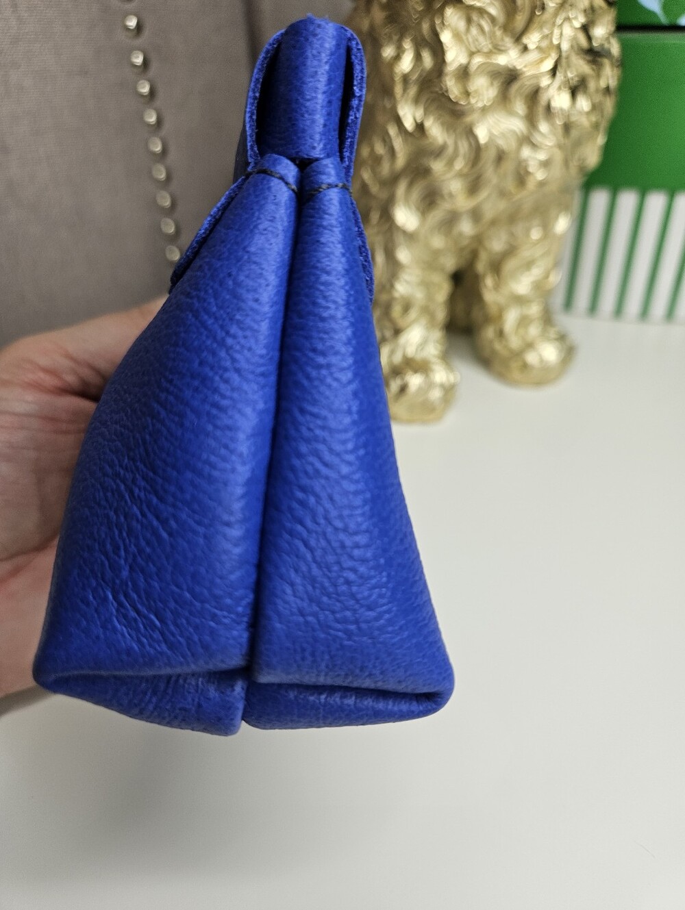 Portland Leather Goods Molino Blue Penny Pouch - Picture 5 of 11